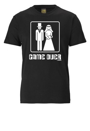 GAME OVER - Print T-shirt - schwarz