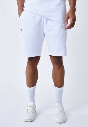 TECHNIQUE À DÉCOUPES - Tracksuit bottoms - blanc