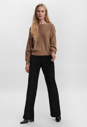 U-BOOT-AUSSCHNITT - Jumper - sepia tint