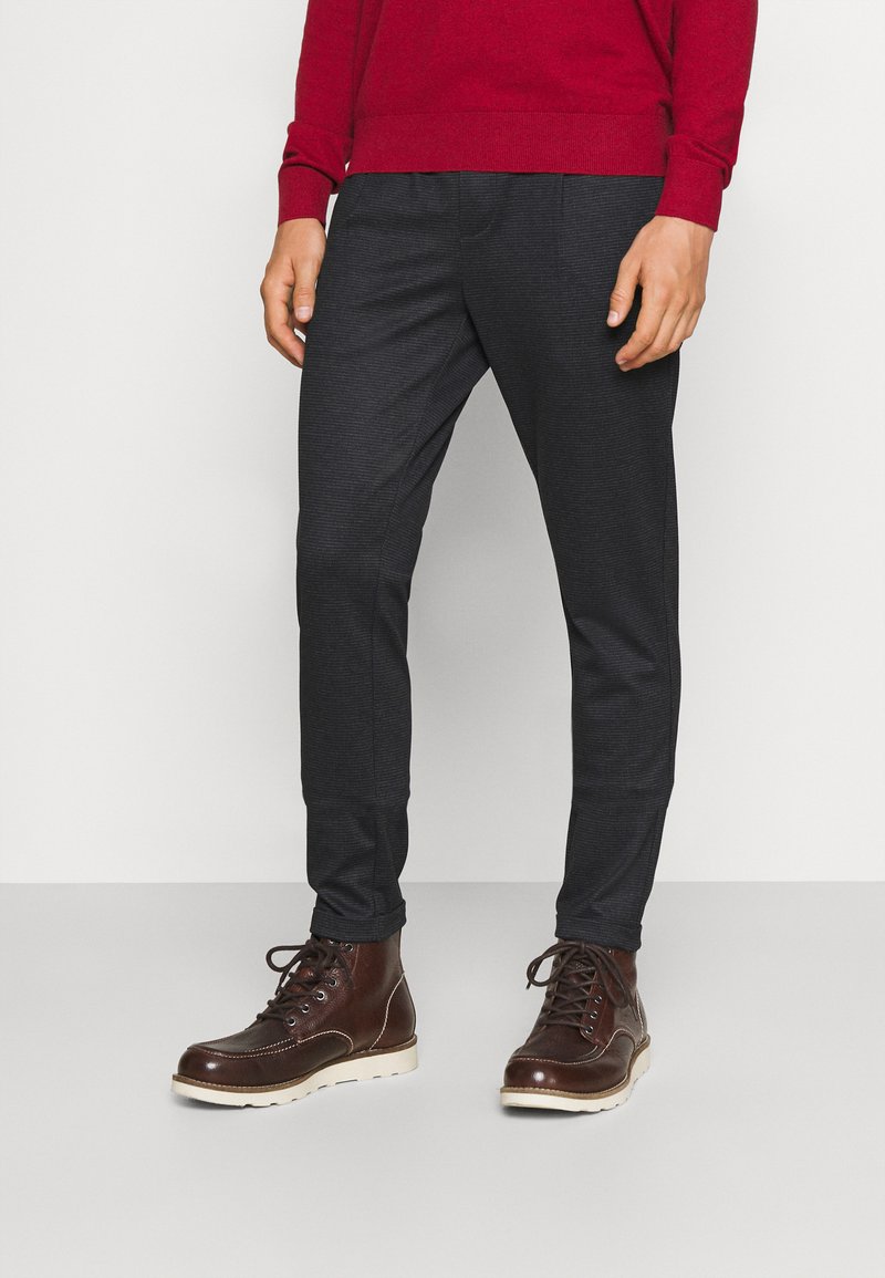 INDICODE JEANS EBERLEIN WITH ROLLED UP - Pantalon classique - cayman grey