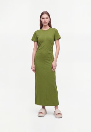 New Look, SHIRRED SIDE JERSEY MIDI - Vestito lungo - khaki