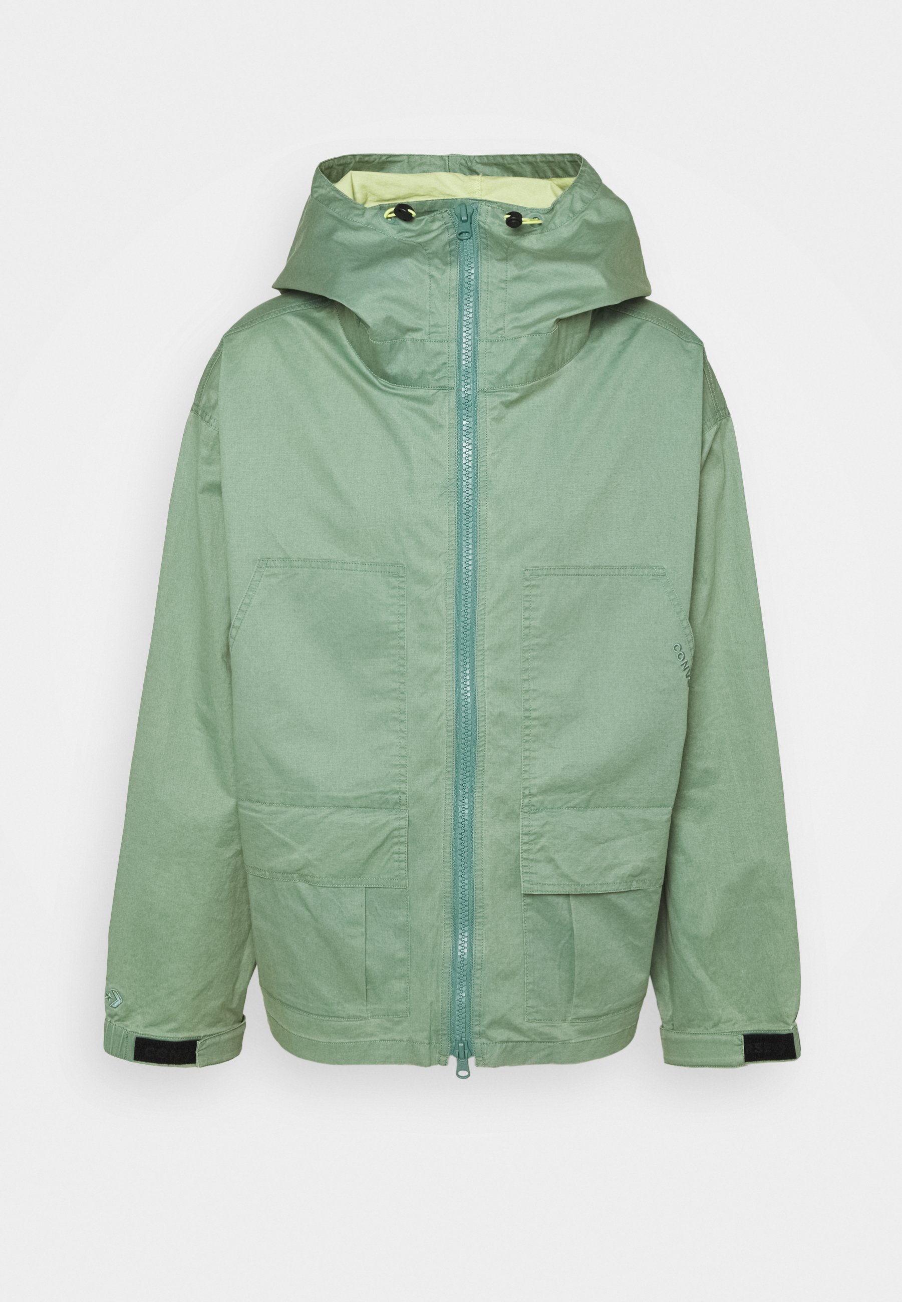 converse double pocket coated jacket