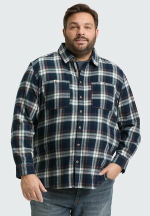 PLUS SIZE COMFORT FIT MIT KAROMUSTER - Overhemd - navy/multicolor check
