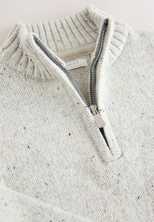 Next ZIP NECK - Pulover - neutral