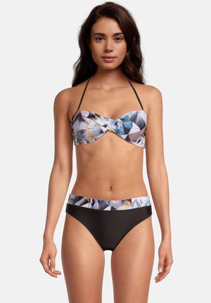 HEAVENLY PALMS SET - Bikini - schwarz/weiß