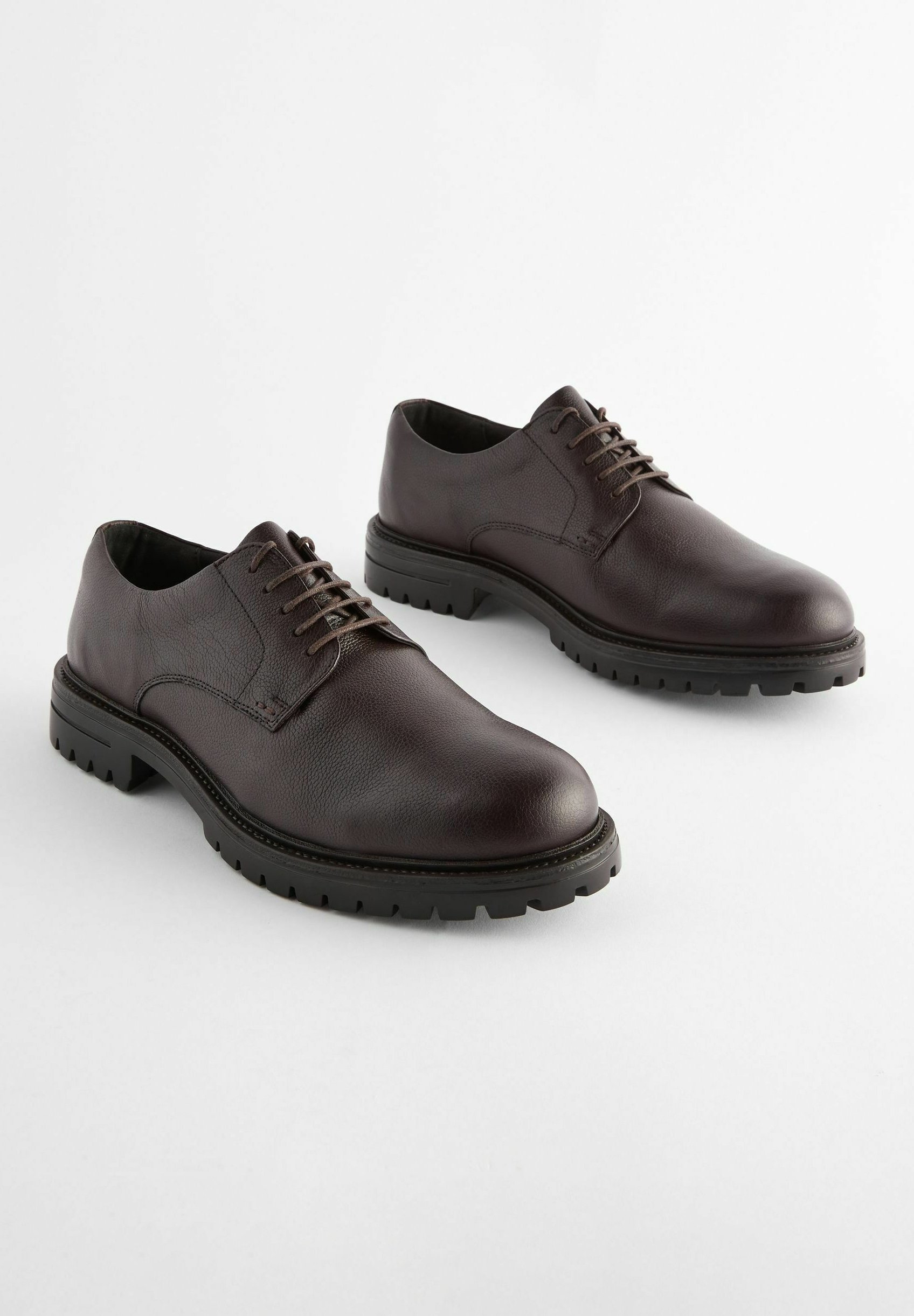 靴 wrinkles leather lace up derby shoes LACE-UP DERBY SHOES