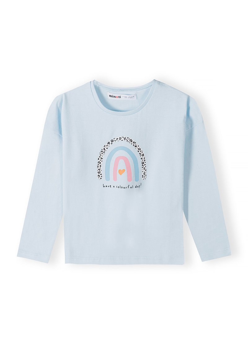 MINOTI CREW NECK PRINTED - Apdrukāts T-krekls - light blue