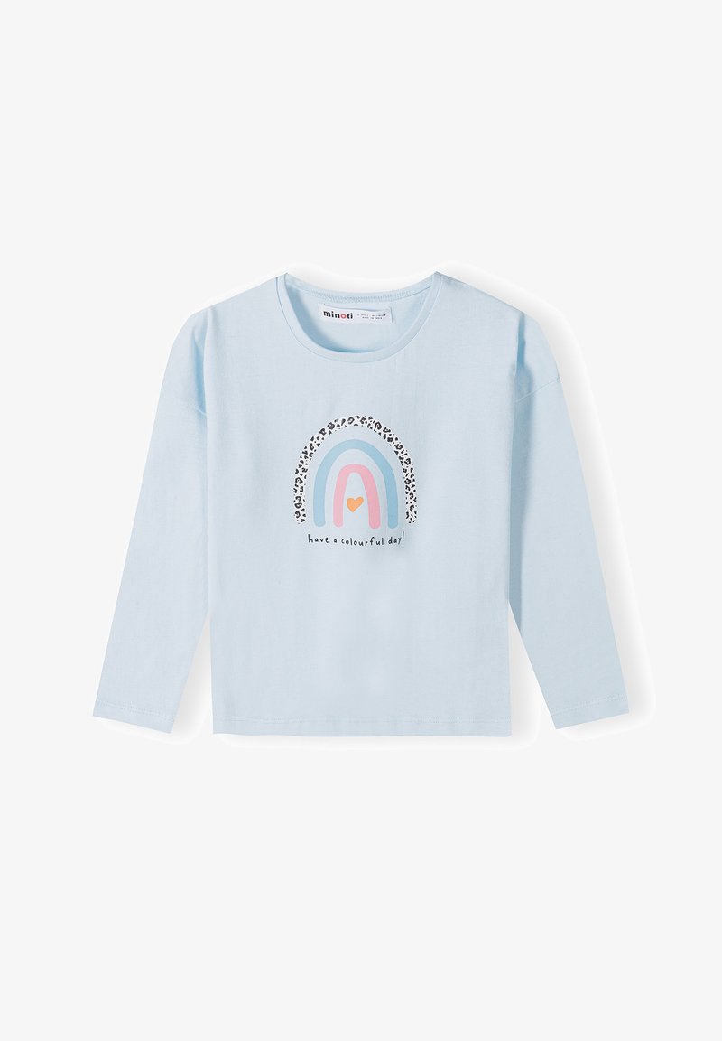 MINOTI CREW NECK PRINTED - Apdrukāts T-krekls - light blue