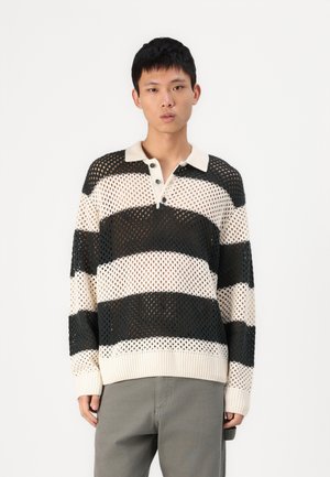 JORWINTER STRUCTURE POLO  - Džemperis - buttercream/forest river