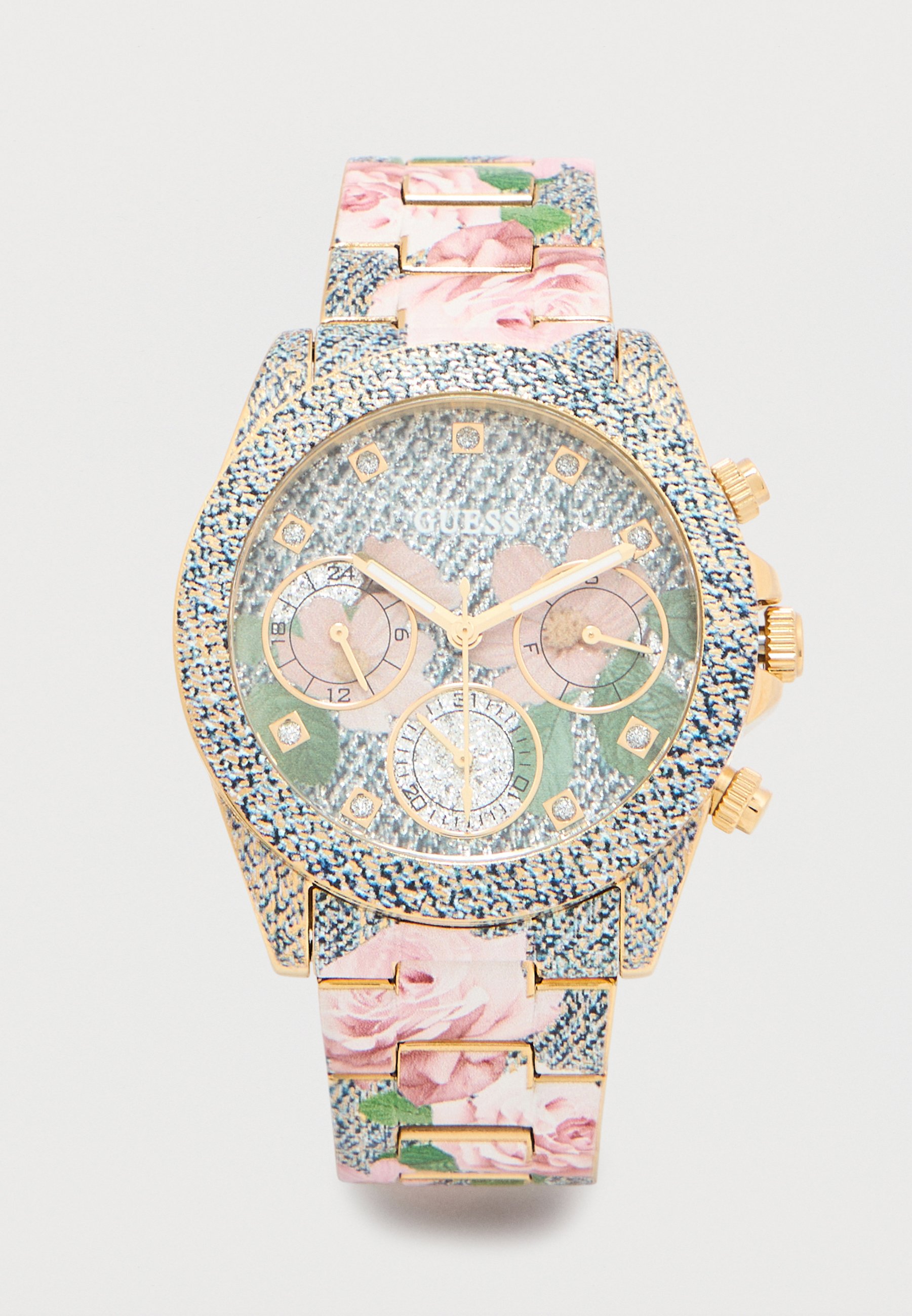 Guess Women\'s-Style Dust Pink & Blue  Chronograph Bracelet Watch/New Amazon.com: Guess Women main image 3