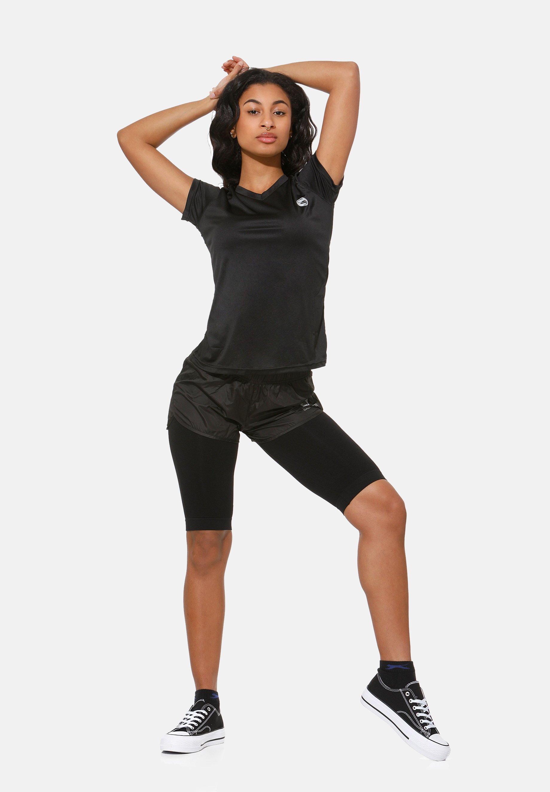 STARK SOUL Short De Sport Pour Homme - Réfléchissant - Respirant - Séchage Rapide, Rouge, M