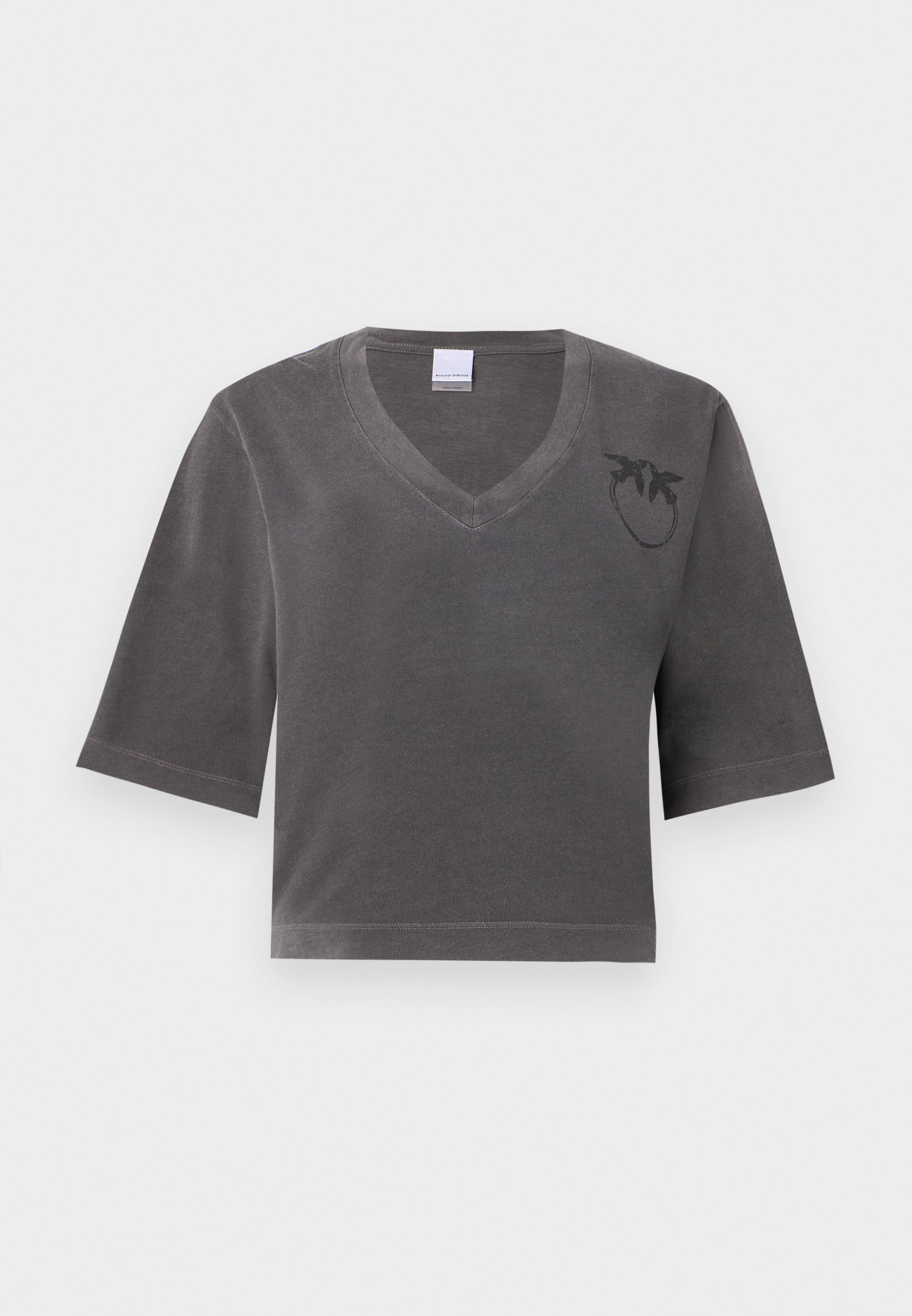 売れ筋商品|||ピンコ Tシャツ レディース トップス SUEZ CON BANDA LOGATA - Print T-shirt - grey/dark seagull Pinko SUEZ CON BANDA LOGATA - Print T-shirt - grey/dark