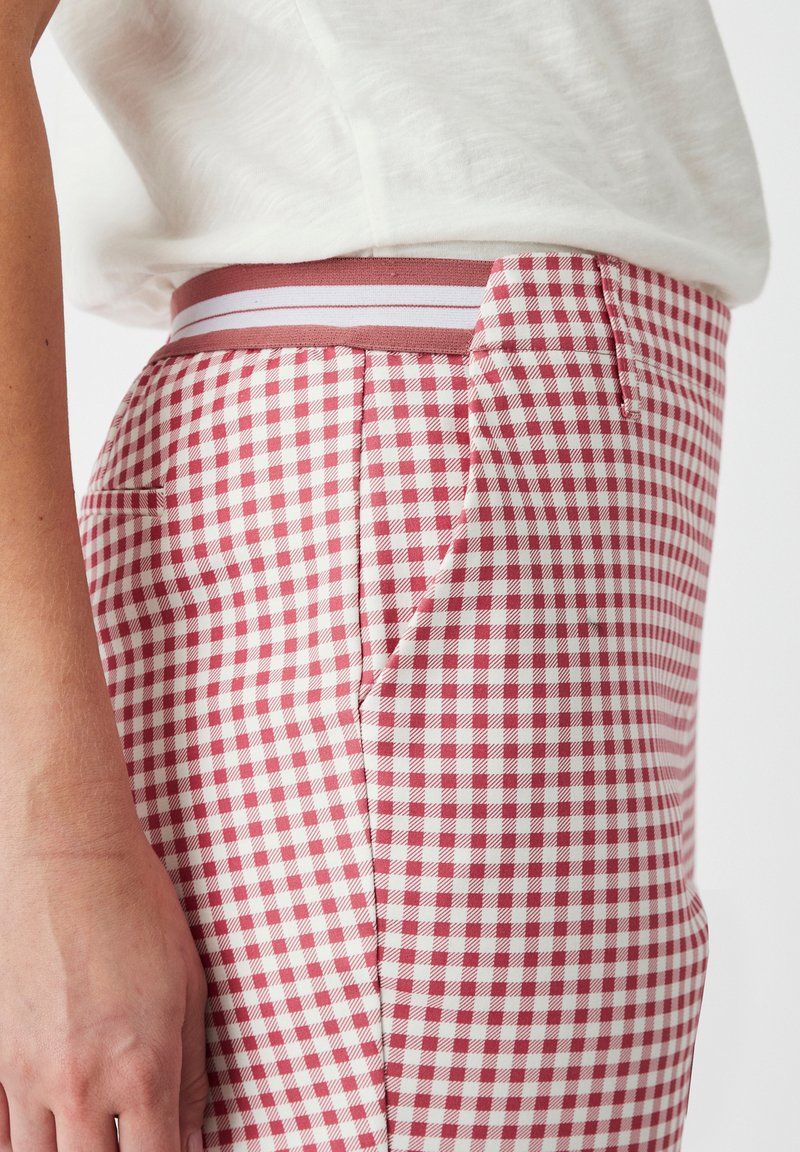 Pantalon Fille NEXT Rose à Carreaux Vichy - Taille 4 Ans - Modèle évasé Avec Volants