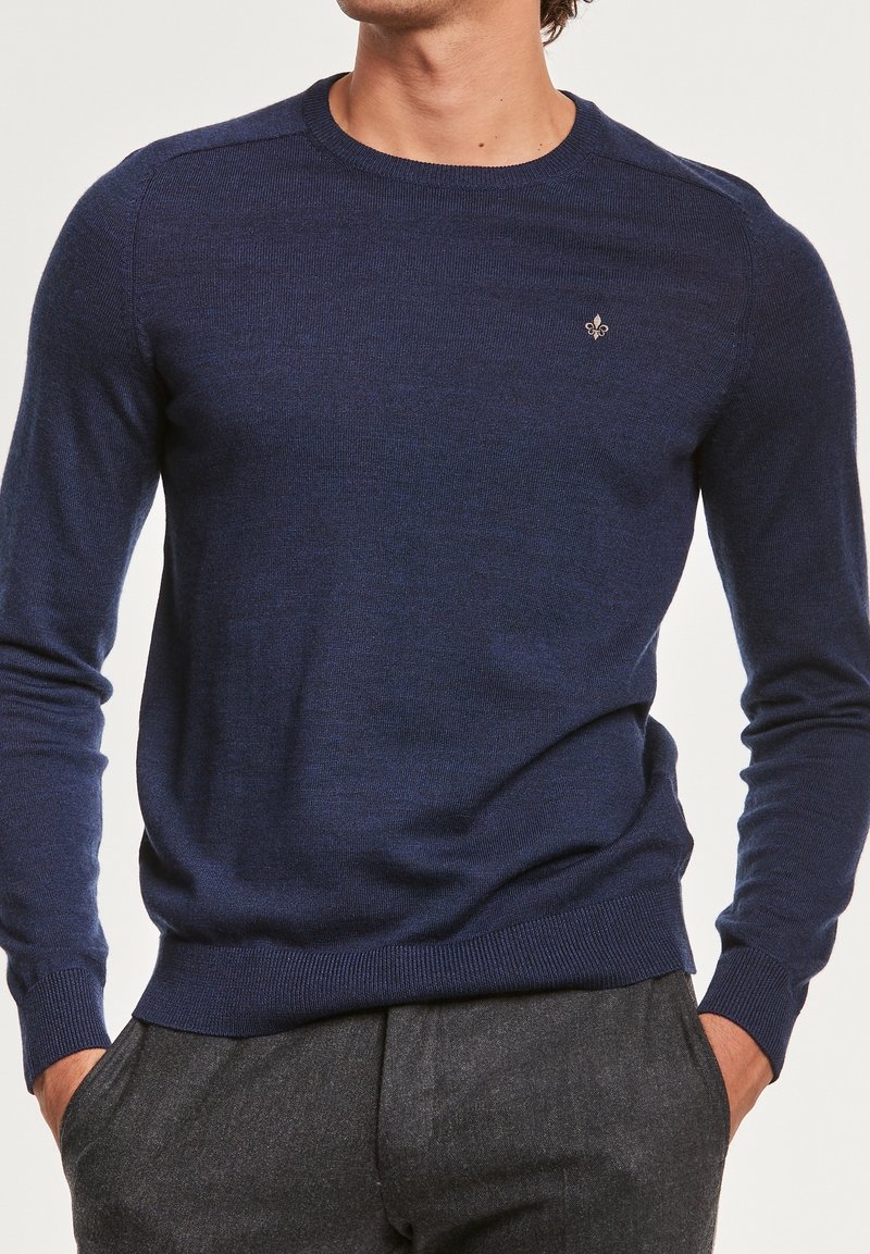 Morris Stickad tröja - blue