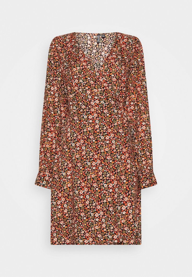 PIECES Tall PCNYA WRAP DRESS - Φόρεμα ημέρας - black