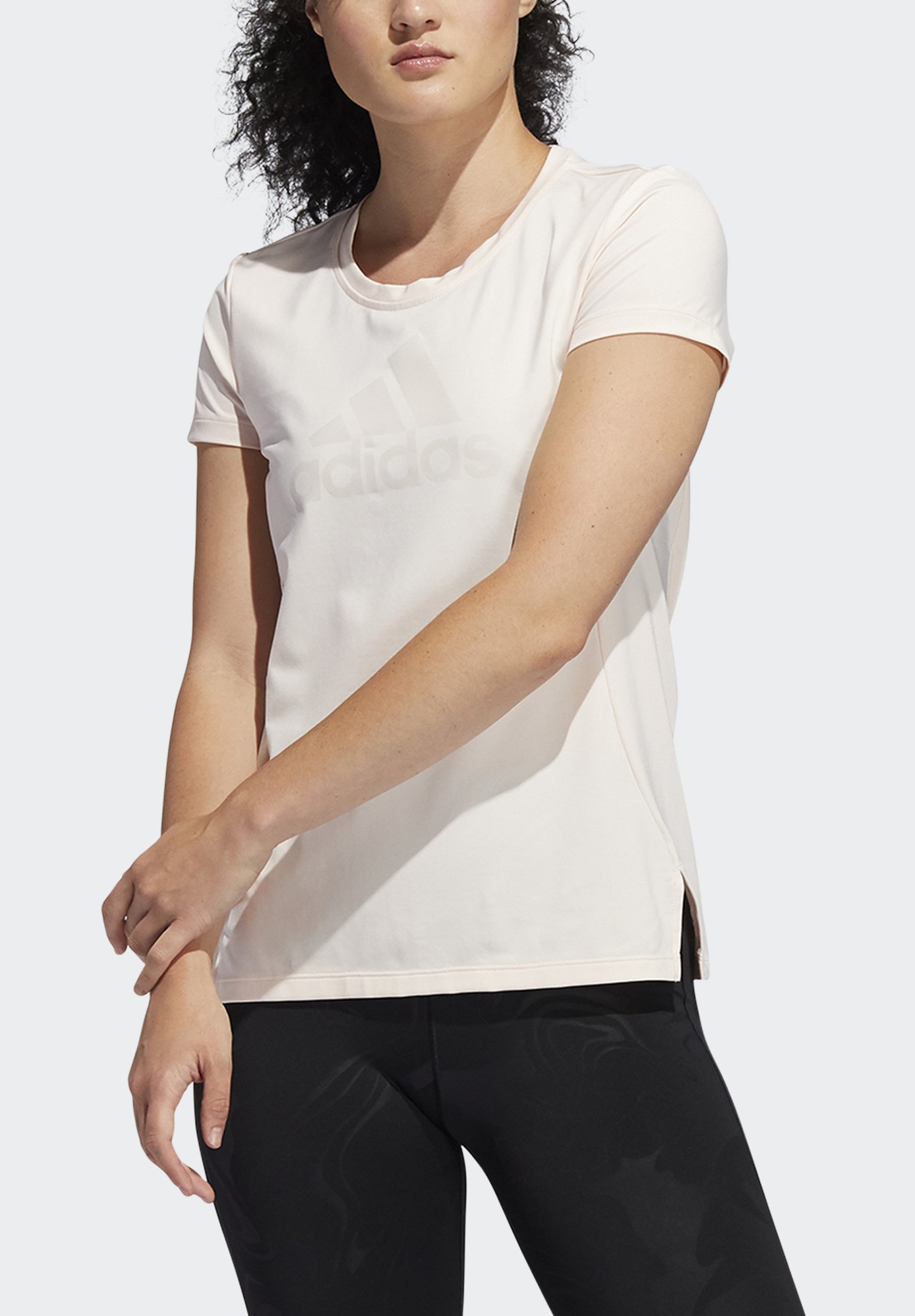 adidas Performance GLAM ON BOS TEE - Basic T-shirt - pnktin/pink -  Zalando.ie