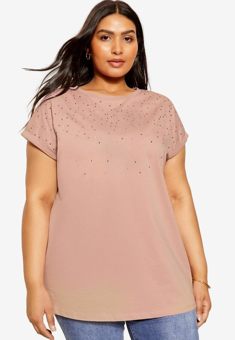 Curves Like These T-shirt print - pink