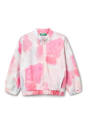 WITH PATTERN PRINT - Sweat zippé - pink