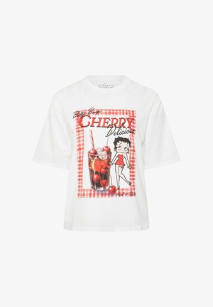 Yours Clothing, T-Shirt print - white