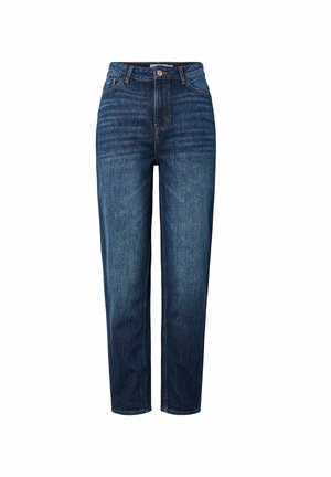 Pieces, PCGRACE HW MOM ANK JEANS BC - Jean Mom - dark blue denim