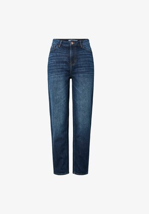 Pieces, PCGRACE HW MOM ANK JEANS BC - Jean Mom - dark blue denim