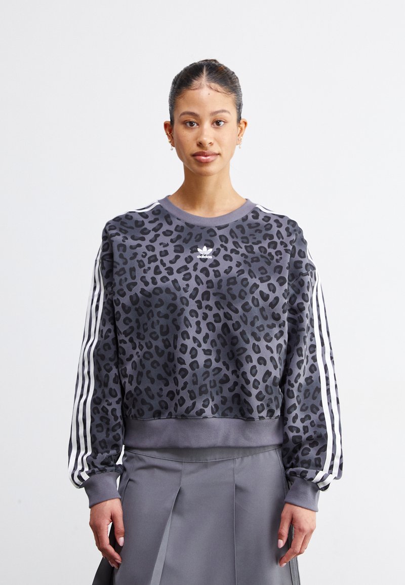 adidas Originals CREW - Sweatshirt - grey/noir - ZALANDO.BE