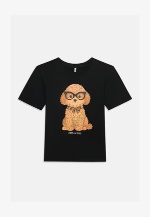 ONLY GIRLS, KOGBARIA LIFE PRINTED - T-shirt con stampa - black