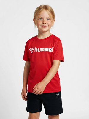 Hummel, LOGO - T-shirts print - true red