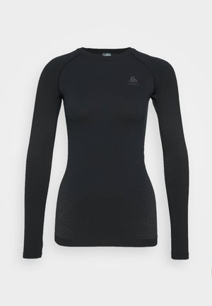 CREW NECK PERFORMANCE WARM - Sport T-Shirt - black