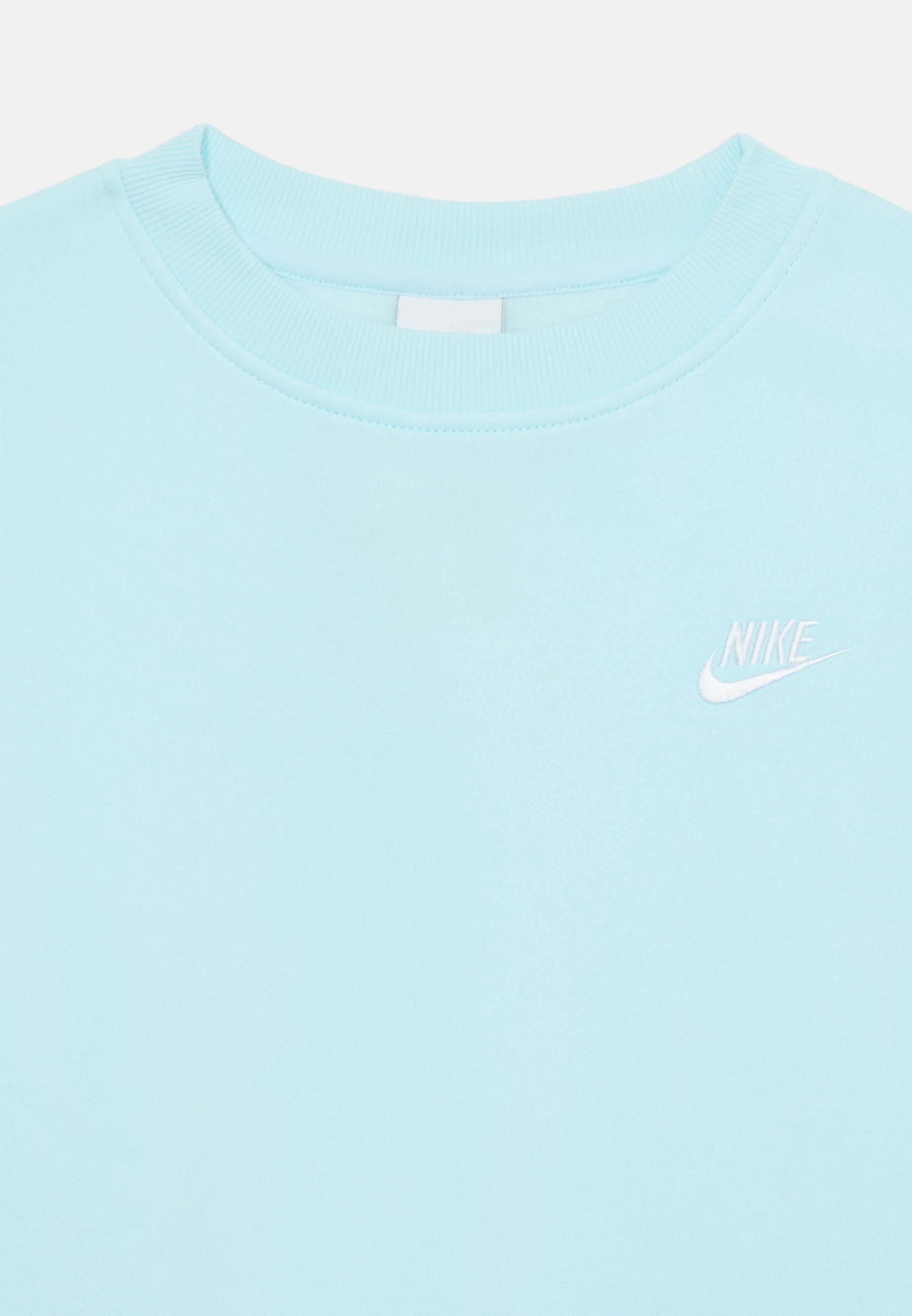 nike club crew neck sweat in pale blue