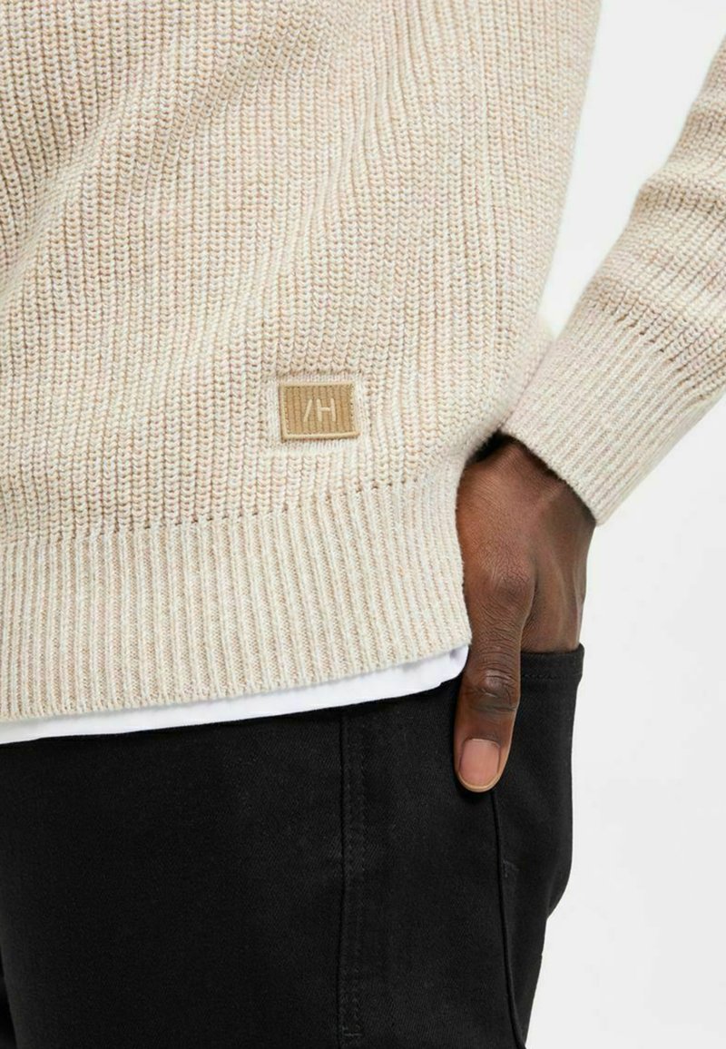 Herren Strickjacken | Selected Homme STRUKTURIERT Strickpullover egret/weiß - ZP34634 Herren Strickjacken | Selected Homme STRUKTURIERT Strickpullover egret/weiß - ZP34634