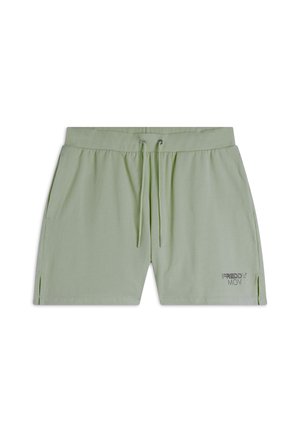 CON SPACCHI LATERALI - Pantalón corto de deporte - desert sage