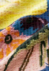 Next WIDE  - Stoffhose - blue patch print