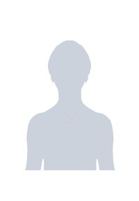 Sidabrinė apyrankė su minimalistiniu dizainu, turinti mažą, poliruotą pakabuką kryžiaus forma. Grandinėlė yra subtili ir elegantiška.