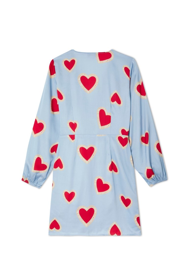 strapless open back dress Checked Heart Pocket Dress – Lazy Oaf
