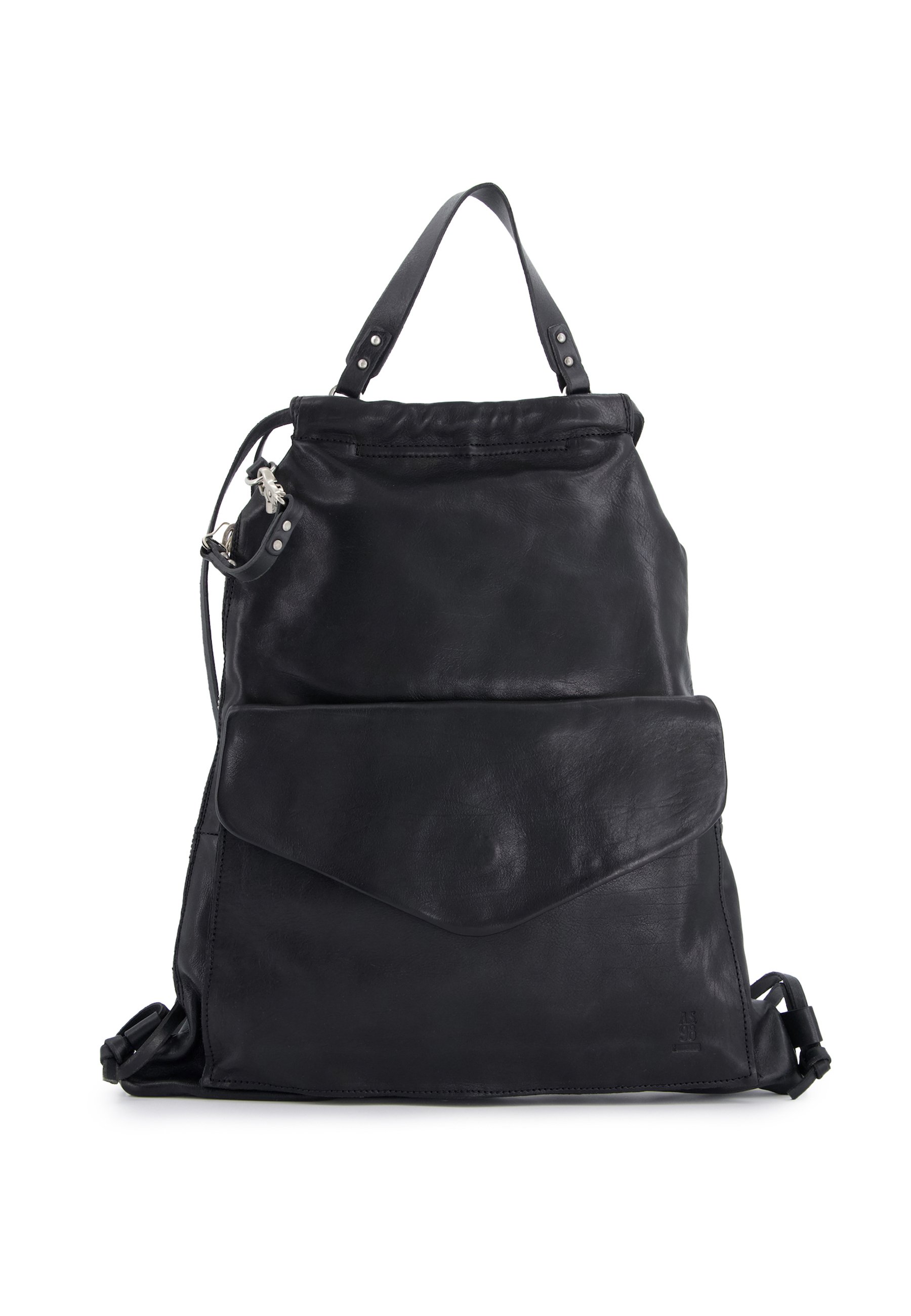 A.S. 98 Black Leather Backpack Leather backpack A.S.98 Black in Leather - 40957335 main image 3