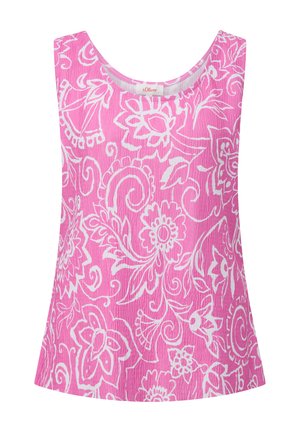 s.Oliver MIT PLISSEEFALTEN - Top - rosa