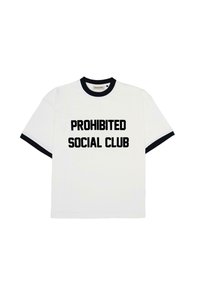 Print T-shirt - off white black