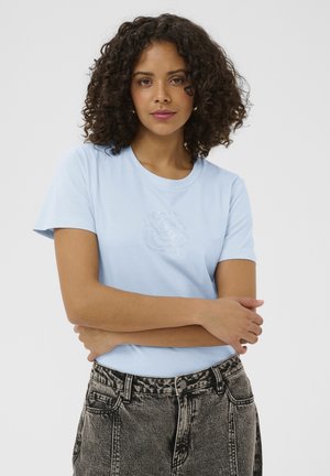 KAJEAN  - T-Shirt print - powder blue