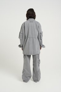 Gestuz NYNNE - Rövid kabát - light grey wash