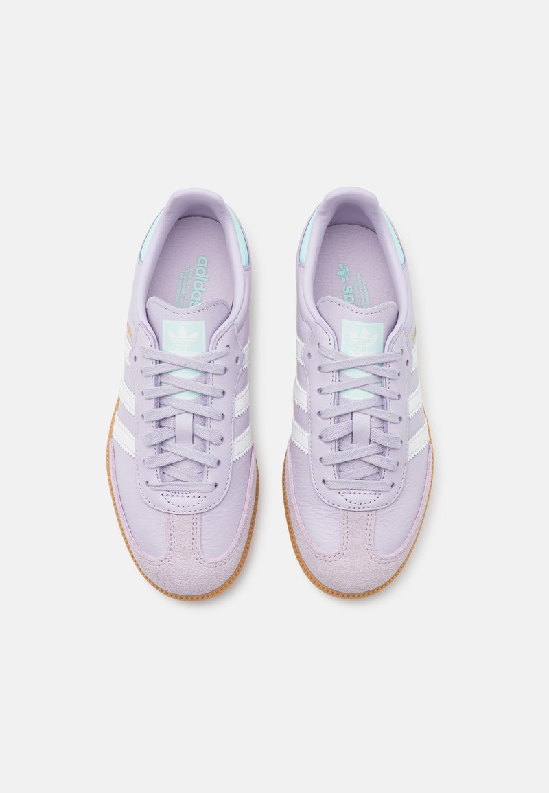 adidas Originals SAMBA OG UNISEX - Trainers - silver dawn/crystal  white/semi flash aqua/lilac - Zalando.ie
