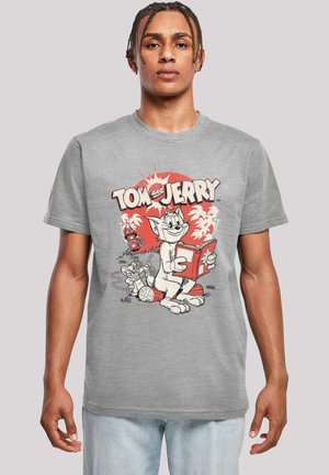 TOM UND JERRY ROCKET PRANK - Print T-shirt - heather grey