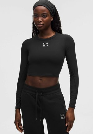 HOLD TIGHT LONG-SLEEVE JEWELLED  - Longsleeve - black