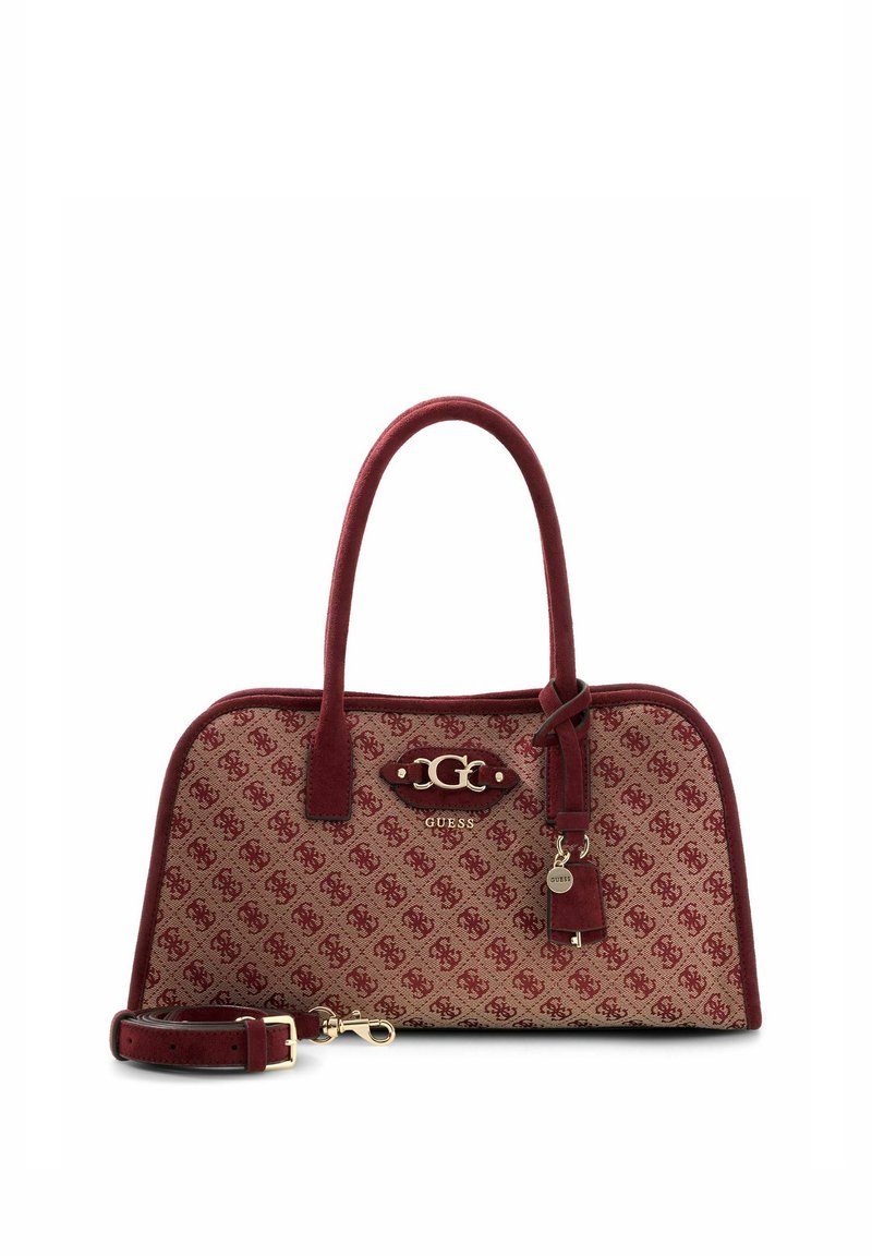 Guess SAMANTHA GIRLFRIEND SATCHEL Sac Main Merlot Logo rouge Guess SAMANTHA GIRLFRIEND SATCHEL Sac Main Merlot Logo rouge