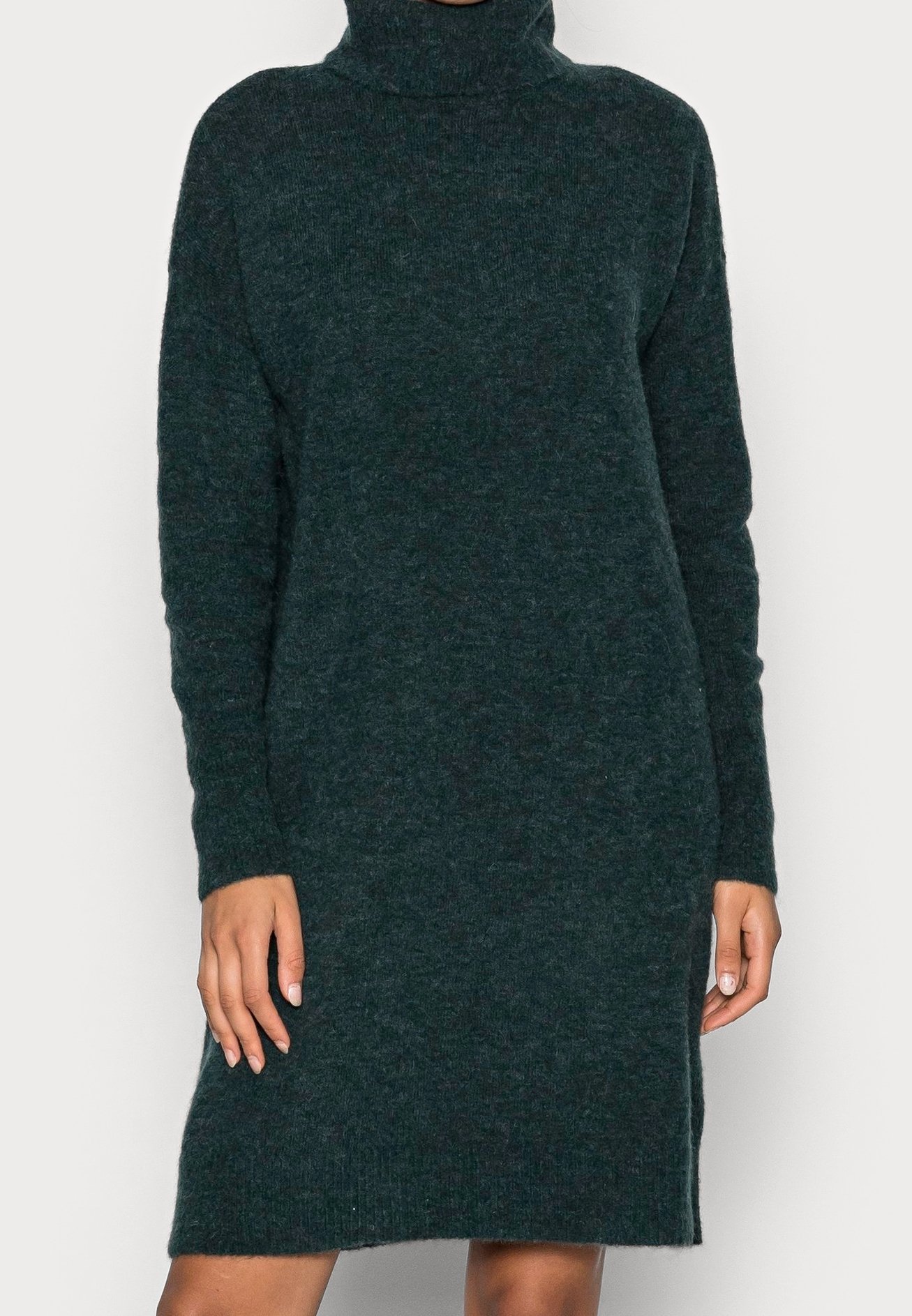 slim fit dress slacks Elsie Turtleneck Dress in Green Stripe – Draper James