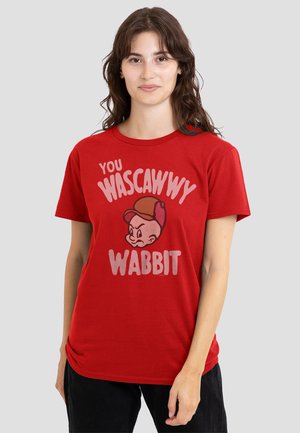 Cotton Soul, LOONEY TUNES THE WASCALLY WABBIT - T-Shirt print - red