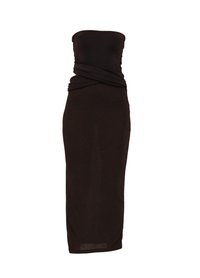 LILIA CUT OUT BANDEAU MAXI DRESS - Kotelomekko - black