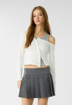 SHORT BOX - Jupe plissée - grey