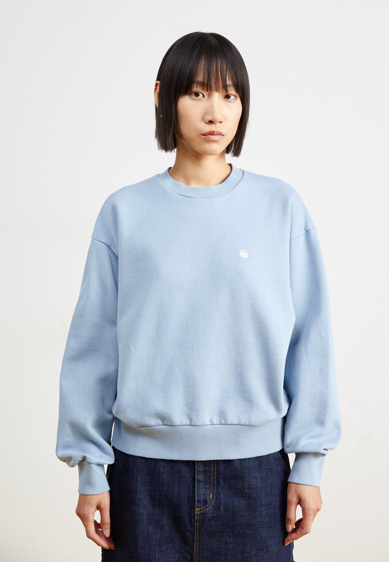 Carhartt WIP CASEY - Sudadera - frosted blue/silver