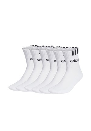 UNISEX 3-STRIPES HALF-CUSHIONED 6 PAAR PACK - Sportsocken - white